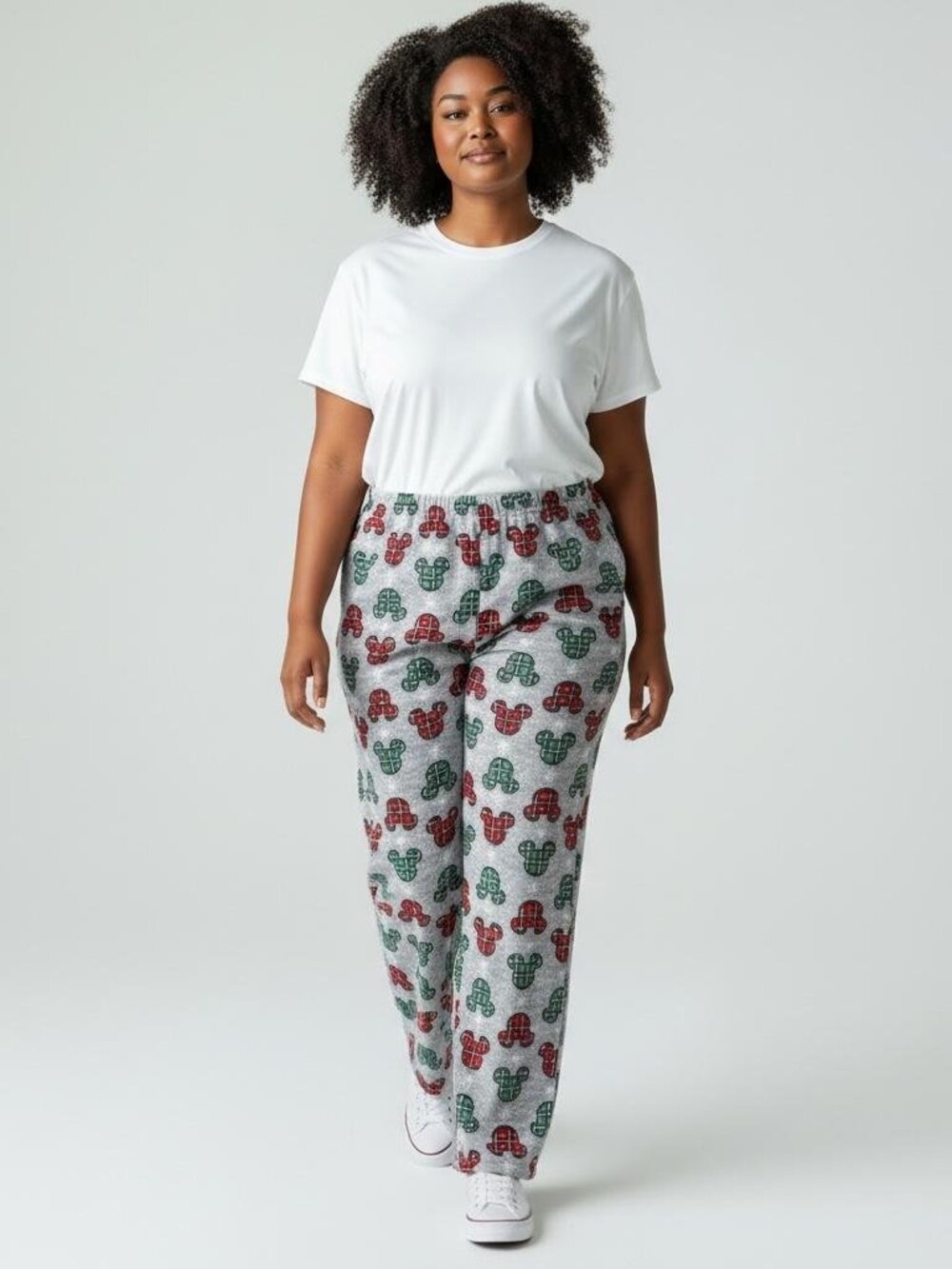 Disney Pajama Pants Womens Large Mickey Mouse Fleece Lounge Sleepwear
